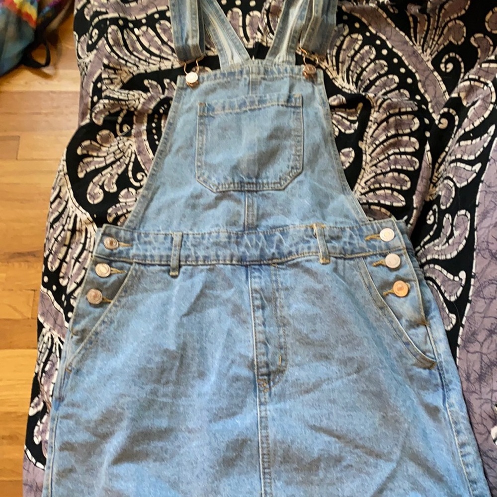 Mini blue Jean dress small